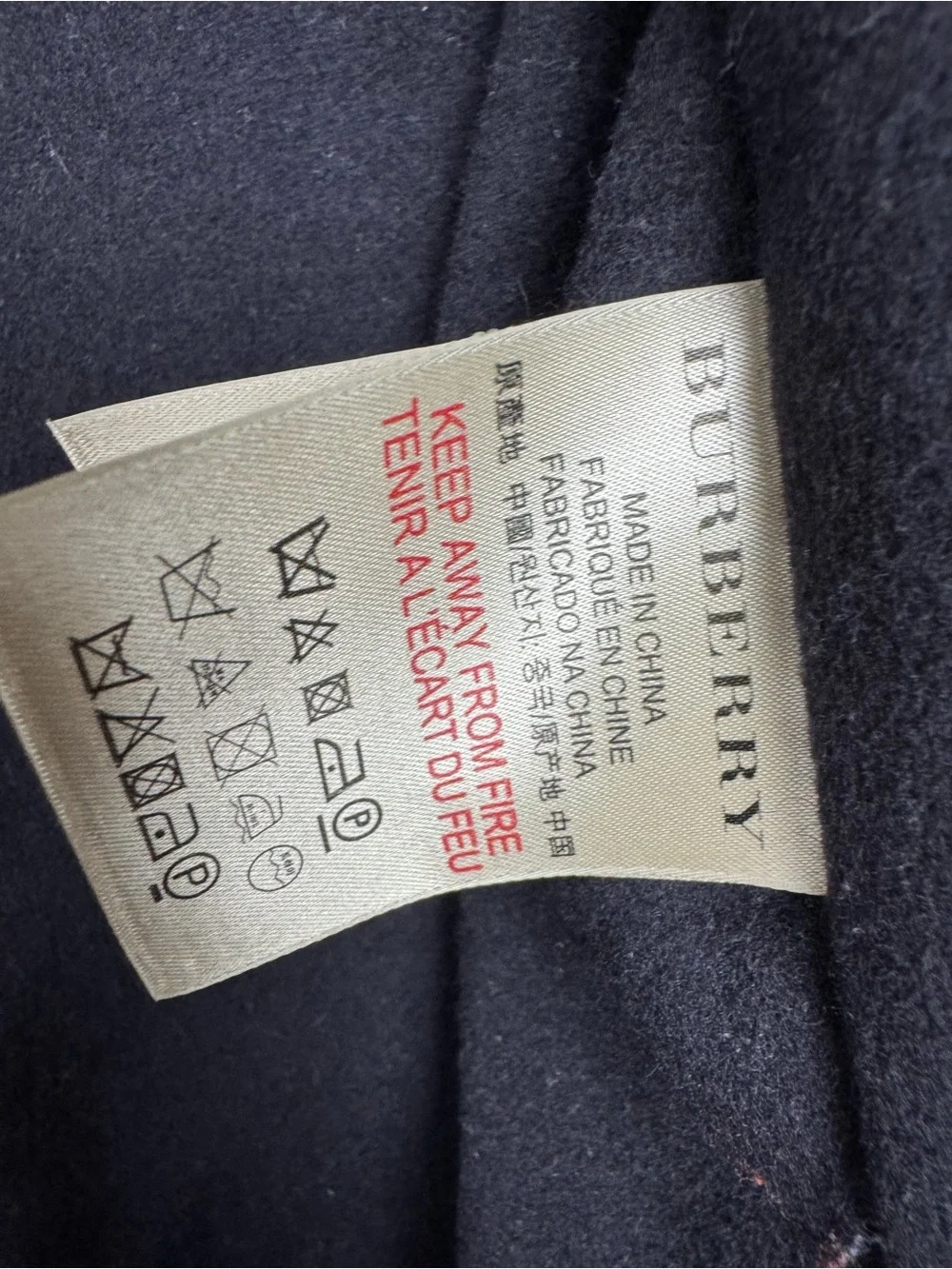 Burberry Brit Wool Vest Sz 8 Navy Blue Gilet Insert Full Zip Nova Check